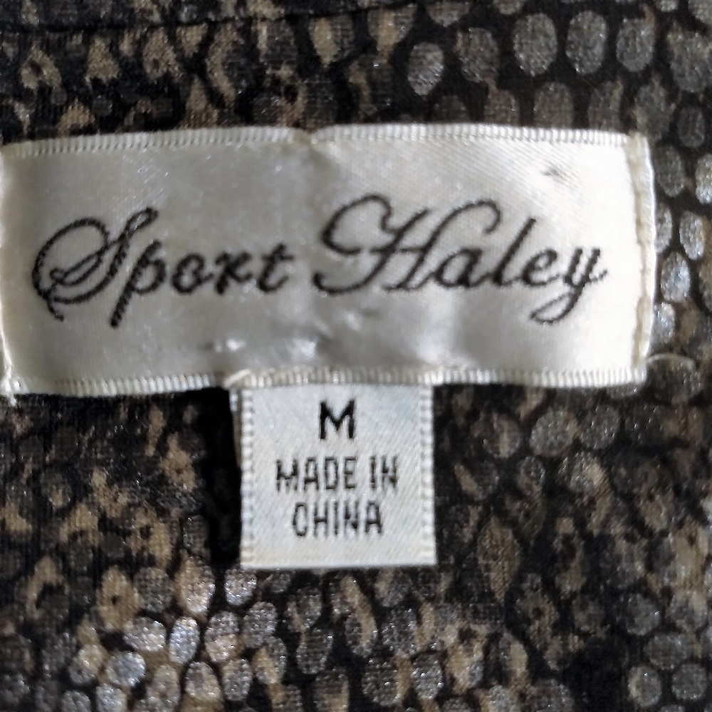 Light Faux Snakeskin Jacket by Sport Haley EUC M/L - Picture 3 of 5